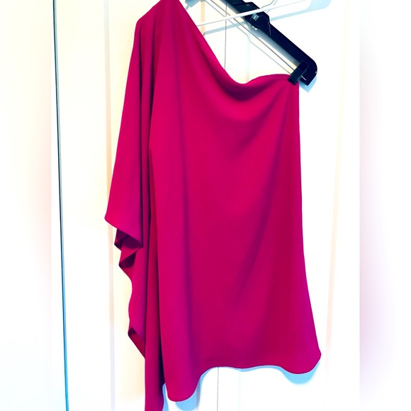 Vici Hot Pink Side To Side One Shoulder Statement Dress |Size Small - Picture 5 of 9